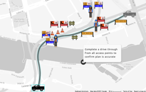 Traffic Management Plan using SpaceDraft