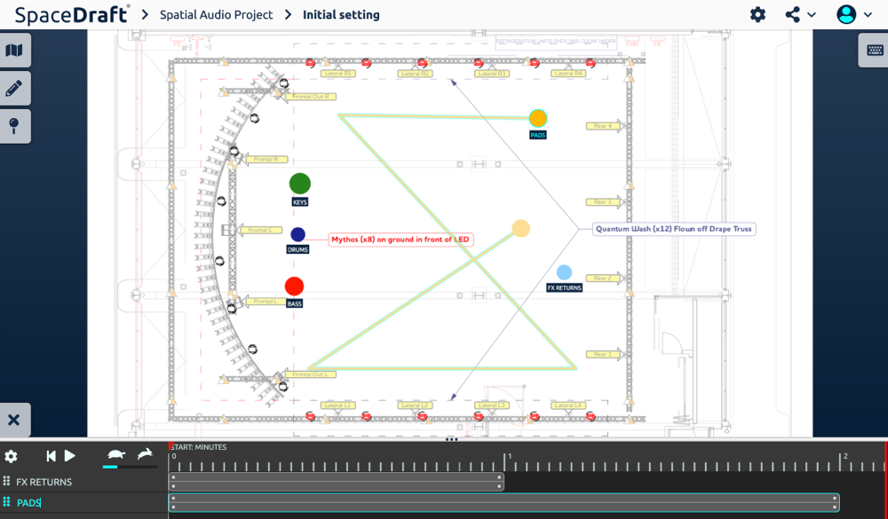 Planning Spatial Audio Installations using SpaceDraft